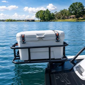 Orcapak GateOr Jet Ski Rack with cooler installed on Yamaha WaveRunner
